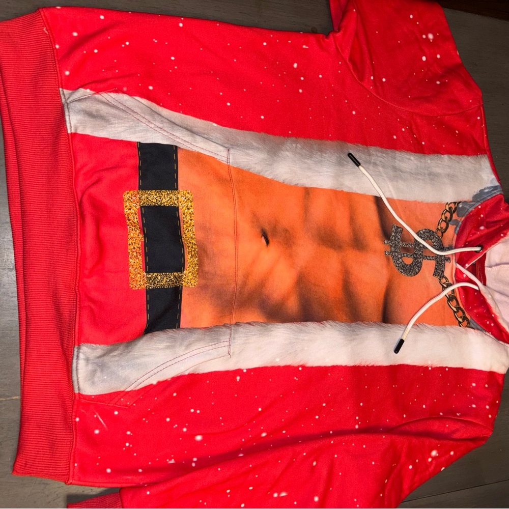 Festive Santa Costume Hoodie Large